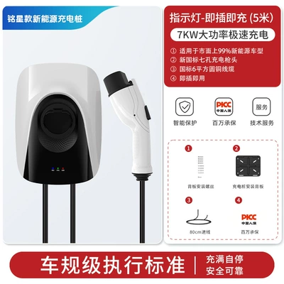 New Energy Electric Vehicle Charging Elektrikli avtomobil şarj stansiyaları - 7kwplug-and-playindicator-light5-m