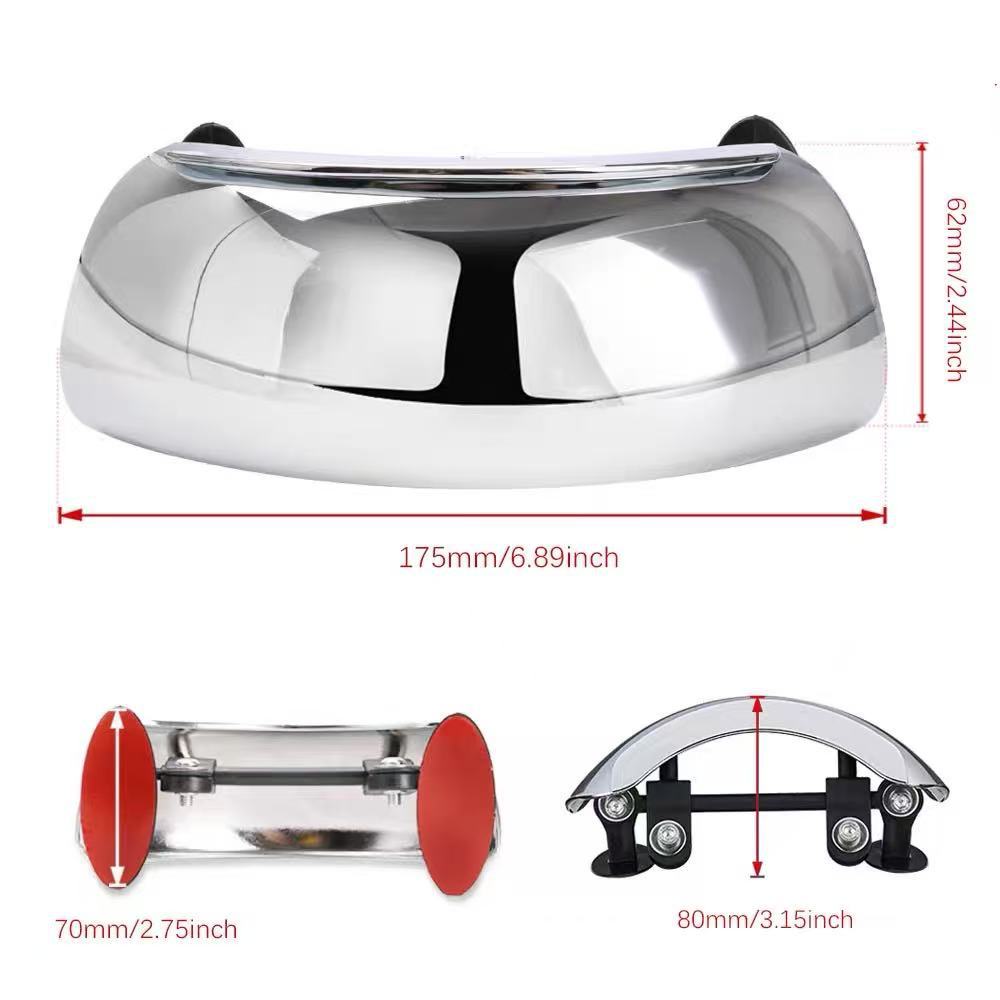 Motorcycle street running sports car windshield wide-angle panoramic rearview mirror auxiliary mirror blind spot mirror 180 degree mirror