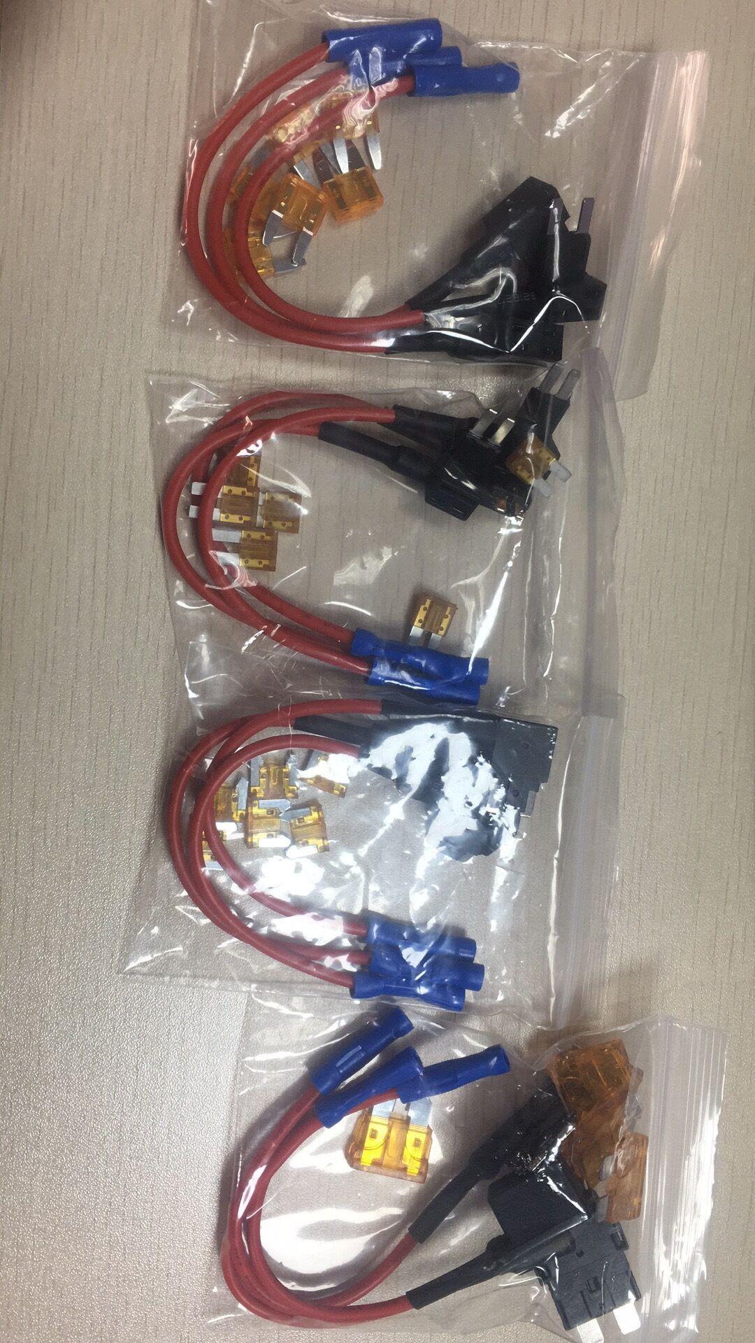 4款式12V电路适配器取电保险丝套件保险丝抽头保险丝座12个装备5A