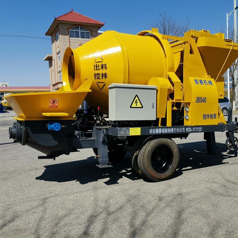 批发液压搅拌输送泵送一体机搅拌机拖泵农建用带搅拌机搅拌输送泵