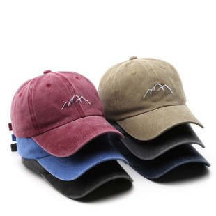 Korean-style Retro Distressed Washed Denim Baseball Hat Men's and Women's Street All-match Casual Curved Eaves Youth Cap Trendy