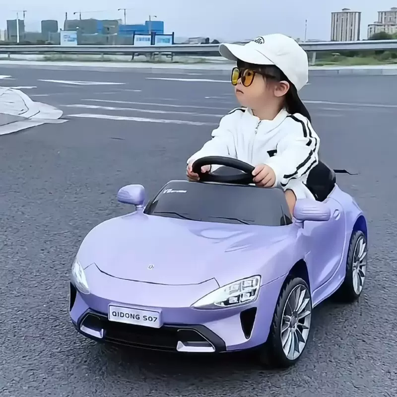 新款儿童电动车四轮汽车可坐小孩男女宝宝可充电带遥控音乐玩具车