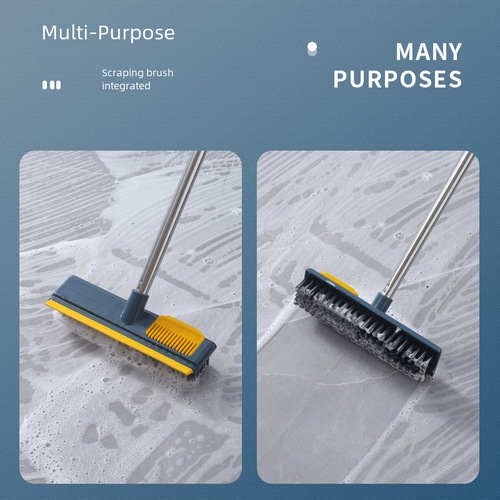 Long-handled floor brush tile floor cleaning brush household bathroom shower gap scraper bathroom brush window brush