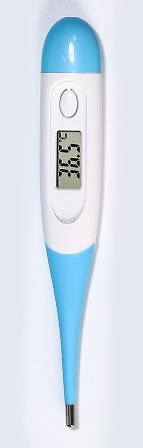 Termómetro digital electrónico de punta suave para axila infantil, alta precisión, fábrica de comercio exterior.