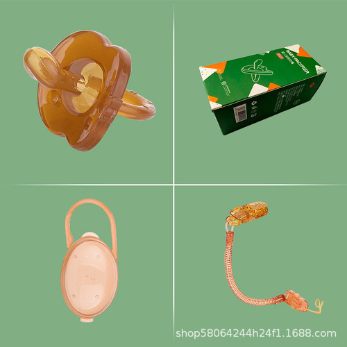 All-British baby nano silver pacifier super soft imitation breast milk liquid silicone teether anti-colic drop shipping