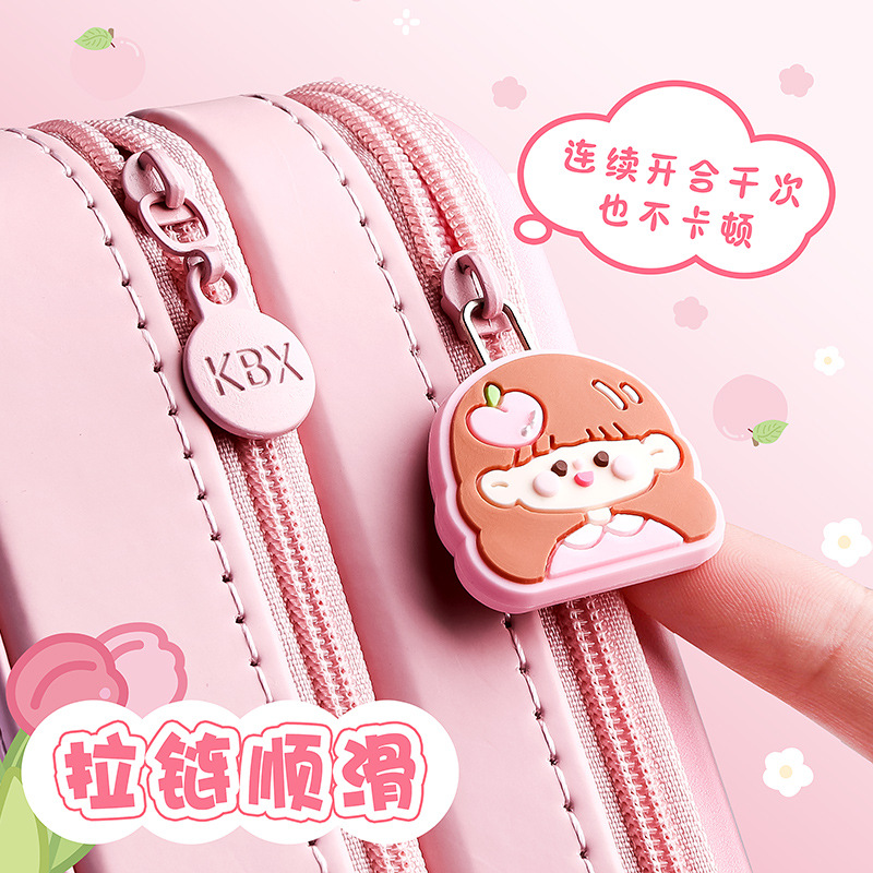 可愛雙層立體筆袋高顏值卡通圖案筆盒EVA3D大容量小學生鉛筆盒超