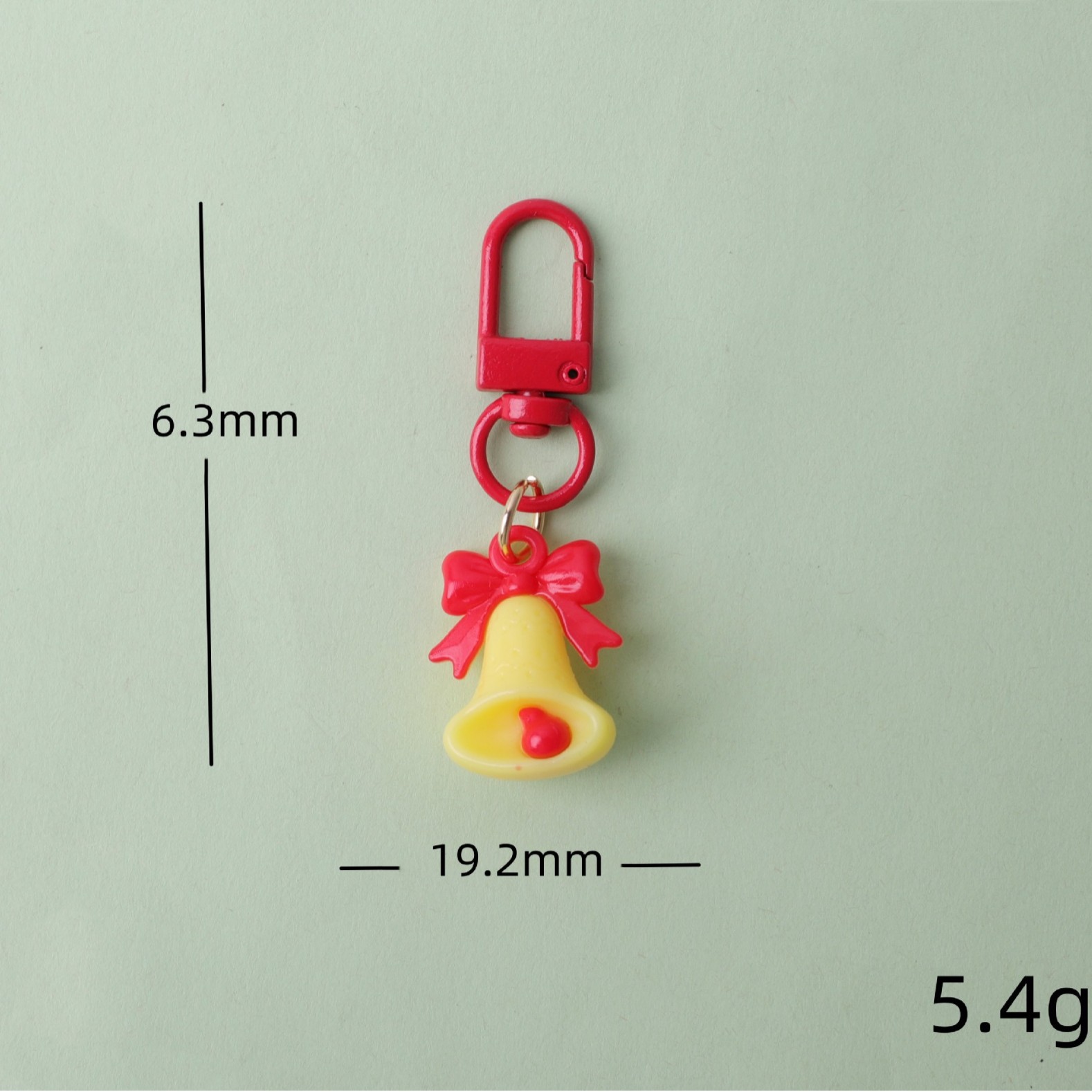 Nuevo llavero de Navidad dibujos animados Santa adorable mochila accesorios colgantes pegamento de PVC suave