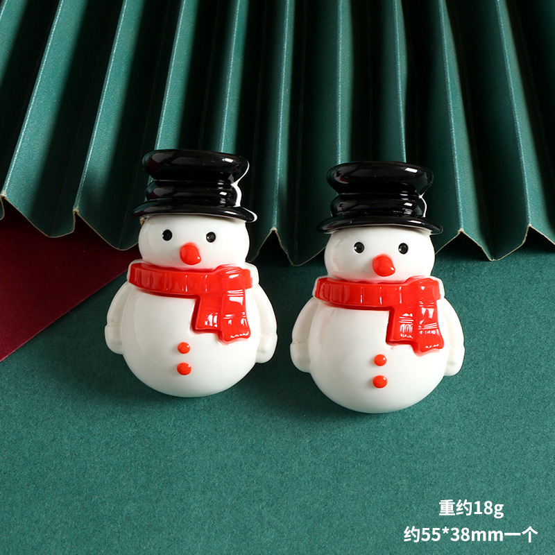 漫画大型クリスマスツリー老人ヘラジカヘッド樹脂アクセサリー diy クリーム接着剤冷蔵庫マグネットジュエリー材料パッチ|undefined