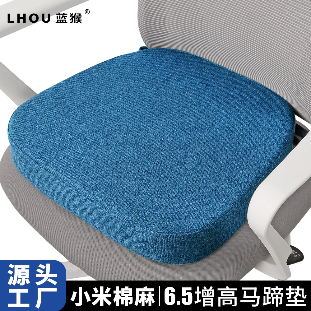 Зимняя теплая подушка-накладка из высокоплотного губчатого материала для сиденья, дивана, обеденного стула, офисного кресла, утолщенная, нескользящая, из хлопка и льна
