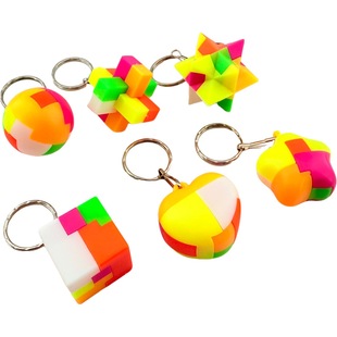 Creative Puzzle Ball Plastic Kongming Lock Children's Intelligence Building Blocks Assembly Rubik's Cube Ball Gashapon Children's Toys Wholesale