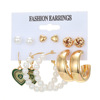 Brand earrings, fashionable set from pearl, Aliexpress, internet celebrity, European style