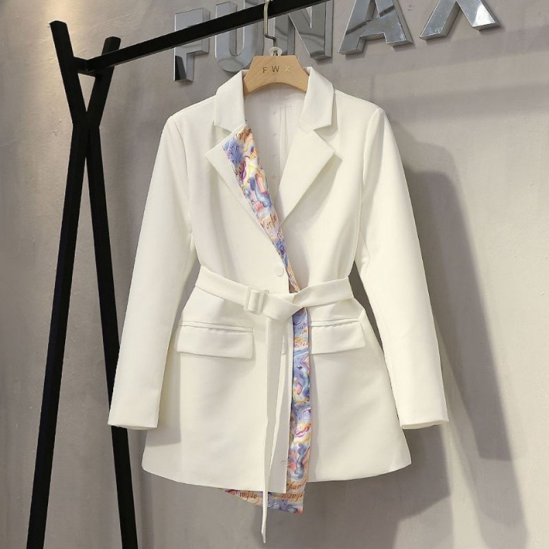 Small suit jacket women's mid-length sec...