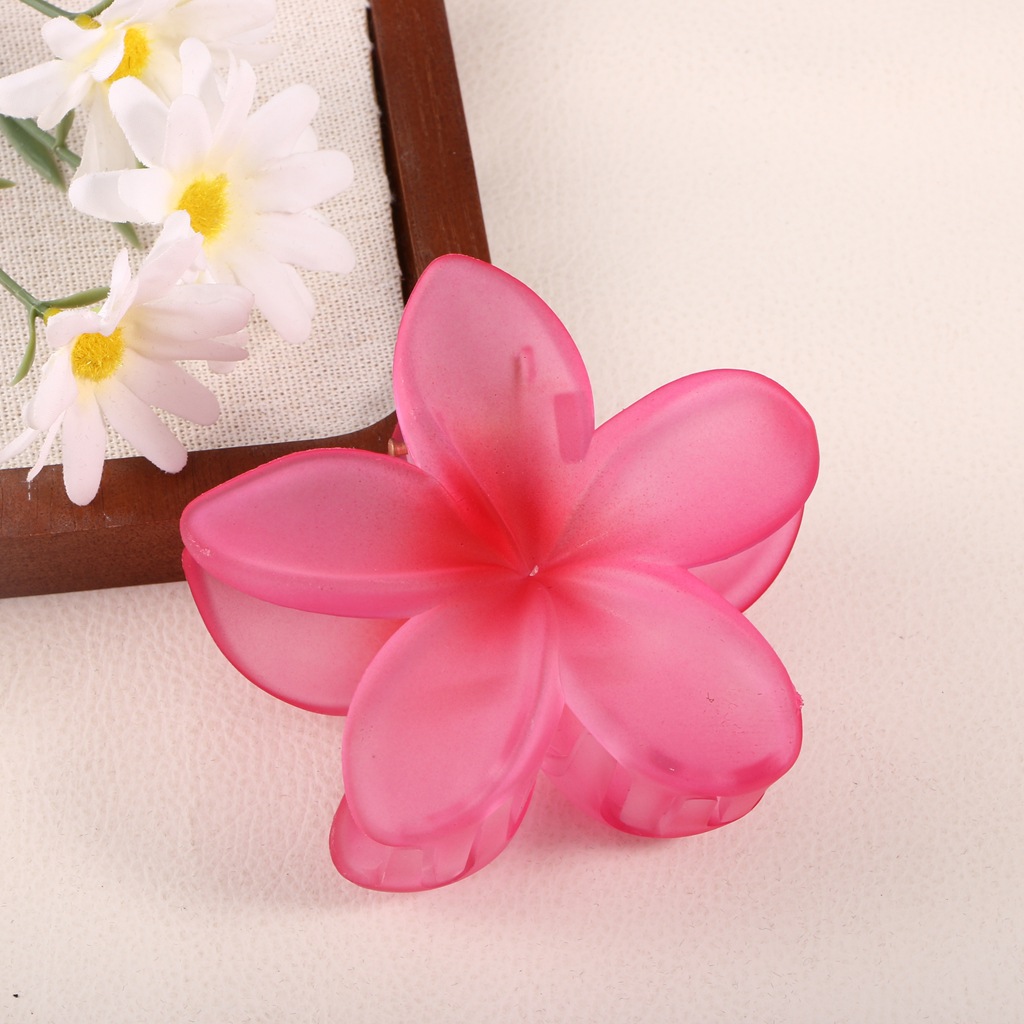 Pinza para el Cabello Acrílica con Diseño Floral Elegante