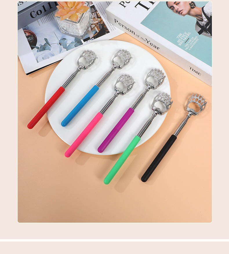 Stainless Steel Telescopic Back Scratcher Extendable Claw Massage Tool for Home Use key features