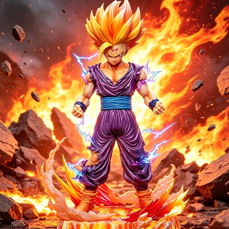 Dragon Ball Figure Super Saiyan 2 Gohan Gk Son Gohan Anime Standing Pose Battle Model Scene Decoration Dragon Ball Figure Super Saiyan 2 Gohan Gk Son Gohan Anime Standing Pose Battle Model Scene Decoration