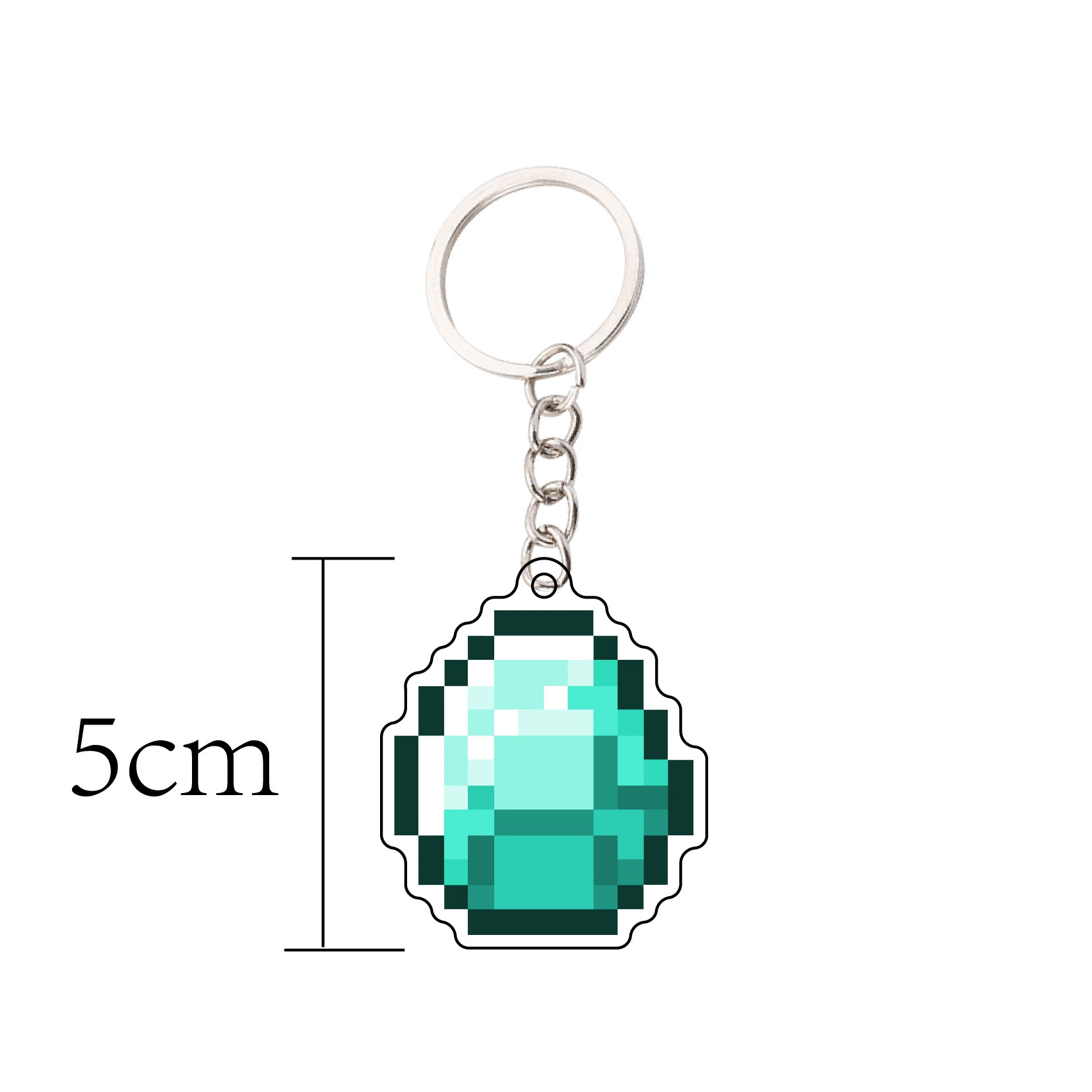 Mi mundo perimetral Minecraft llavero inmortal totem encantado oro manzana acrílico colgante regalo image 17