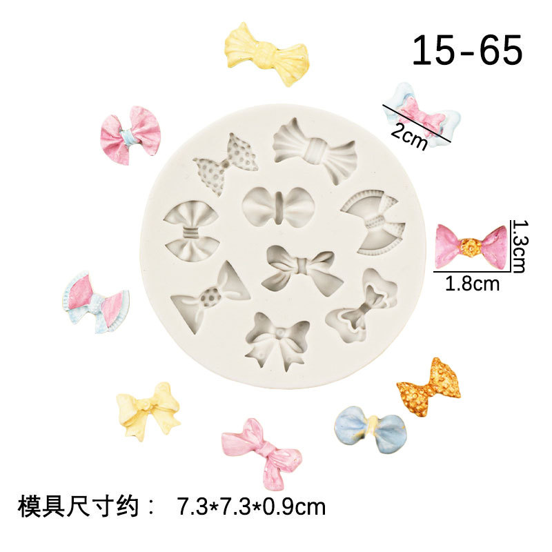 DIY nueva variedad de bowknot cake fondant molde chocolate silicona herramientas para hornear