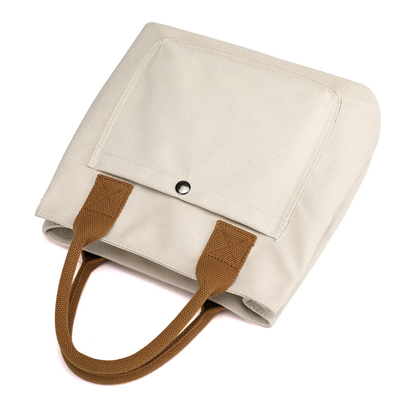 Fashionable Large Capacity Simple And Versatile Hand-held Cloth Bag Women's Casual Fabric Bag New Tote Bag Suitable For Work And Commuting_voghion.com