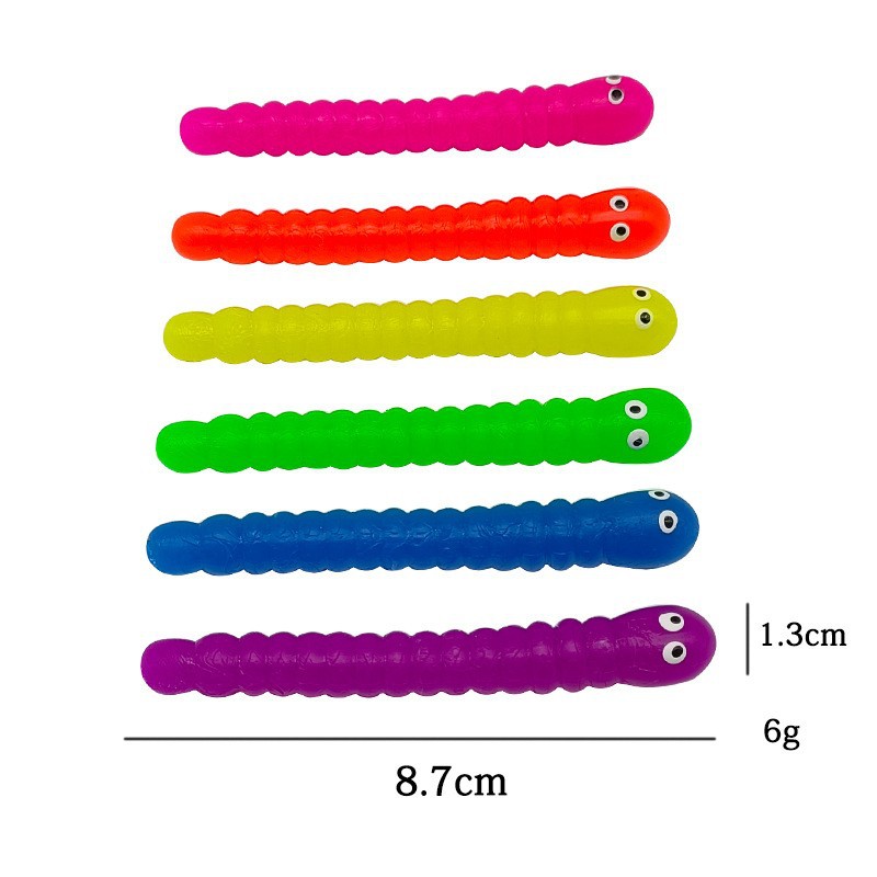 Cross-Border Decompression Cute Colorfulful Bug Tpr Elastic Rope Decompression Tension Soft Rubber Vent Toy Wholesale