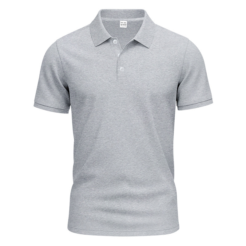 Camisa POLO de polo de secado rápido simple para hombres europeos y americanos transfronterizos, caballero de golf, solapa suelta y transpirable, manga corta