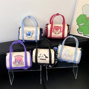 Summer New Ins Bag Women's Large Capacity Handbag Mori Style Cute Cartoon Casual Crossbody Bag Korean Style Bucket Bag