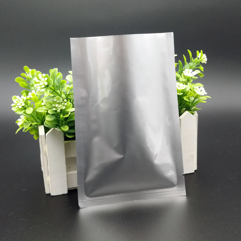 批发 纯铝箔平口袋14*20三边封真空袋 粉末面膜鸡翅茶叶包装袋
