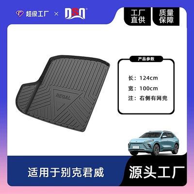 Suitable for Buick Regal/Regal Gs Car Trunk Mat from 2009 to 2025, Special Waterproof, Non-Slip and Wear-Resistant (Trunk Mat) - 17-24-regalregal-gs-domestic-trunk-mat-with-mesh-pocket-on-the-right-side-tpe-material-waterproof-bag-rolled-up-for-delivery