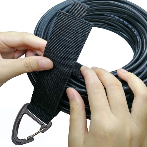 Heavy-duty storage straps, wire storage and organization straps, triangular buckle multi-function nylon Velcro straps