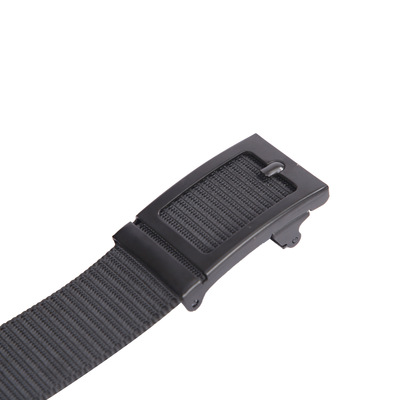 无牙自动扣百搭户外皮带批发青年帆布仿尼龙腰带涤纶战术风收腰