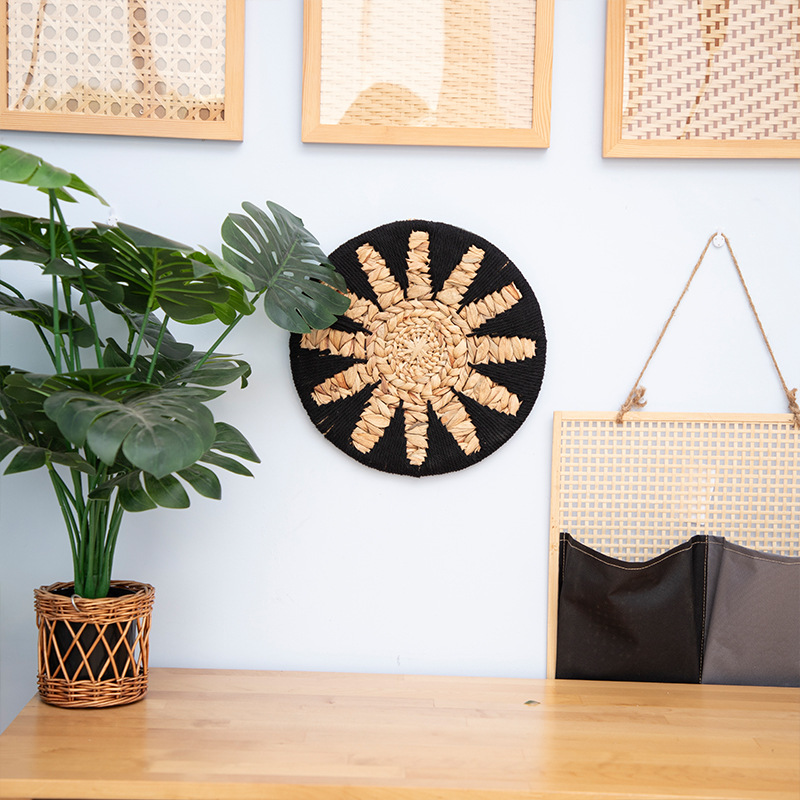 Salvar la pared de pared blanca tridimensional decoración colgante tejido a mano colgante porche de fondo colgante joyas de pared