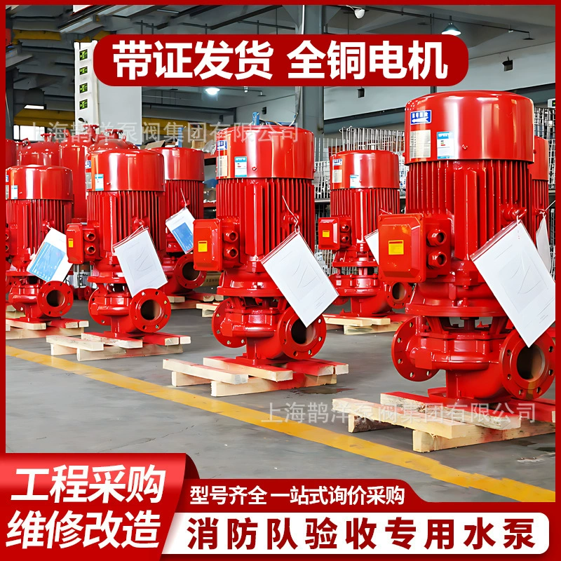 Мощный пожарный насос 18,5 кВт, вертикальный распылительный насос, усилитель трубопровода пожарного гидранта внутри и снаружи, стабилизирующий напряжение водяной насос