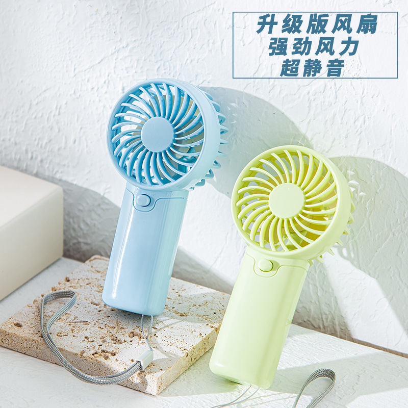 ミニ7号乾電池式ハンドヘルドファン、ポータブルミニ寮用卓上小型扇風機、シンプルで強力な風力、ギフトに最適|undefined