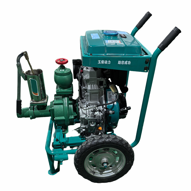 Yuchai ウェディングポンプハンドプッシュ 3inch ダブルホイール農業用高揚程ポンプディーゼルスポットポンプ|undefined