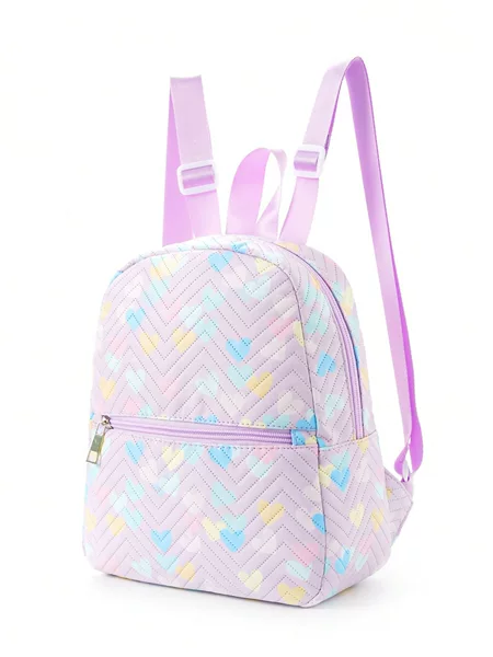 Foreign Trade New Style Women's Schoolbag Trendy Printed Multicolor Nylon Backpack Women's Outgoing Lightweight Large Capacity Backpack