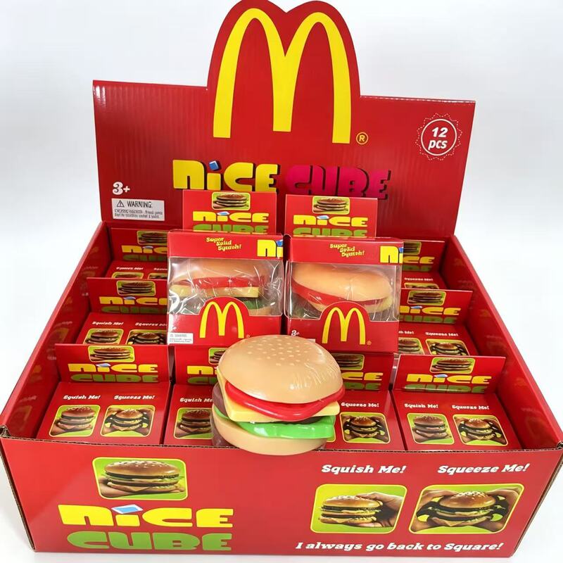 Mcdonald's Burger Stress Relief Toy Slow Rebound Decompression Toy Street Stall Toy Amazon Foreign Trade Mcdonald's Burger Stress Relief Toy Slow Rebound Decompression Toy Street Stall Toy Amazon Foreign Trade