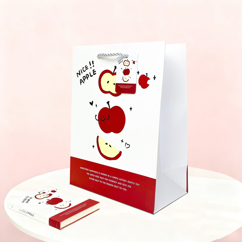 Graffiti Apple Gift Bag Ins High-End Fresh Design Art Graffiti Paper Bag Birthday Tote Bag Wholesale Graffiti Apple Gift Bag Ins High-End Fresh Design Art Graffiti Paper Bag Birthday Tote Bag Wholesale