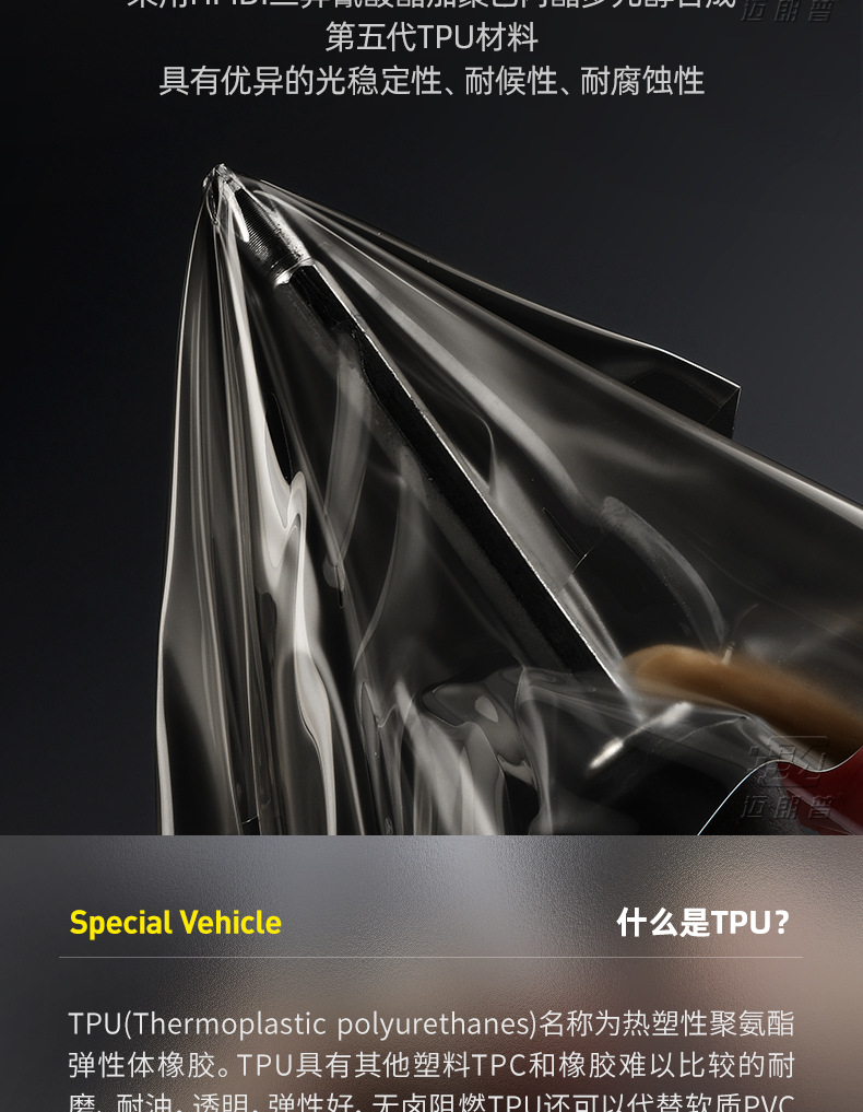 Suitable for Mercedes-Benz TPU headlight film A- class B- class C- class E-class anti-scratch repair scratch light control blackened film TPU protective film