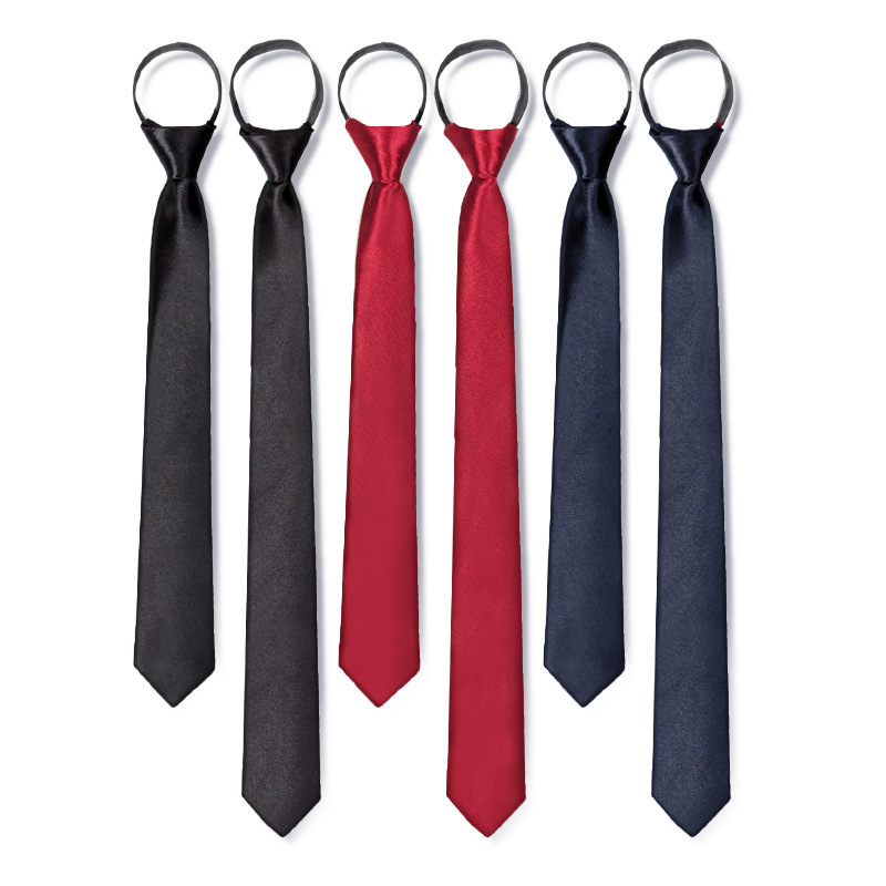 Jk Japanese-Style College Casual No-Zip Student Tie Unisex Couple Shirt Accessory Black Tie