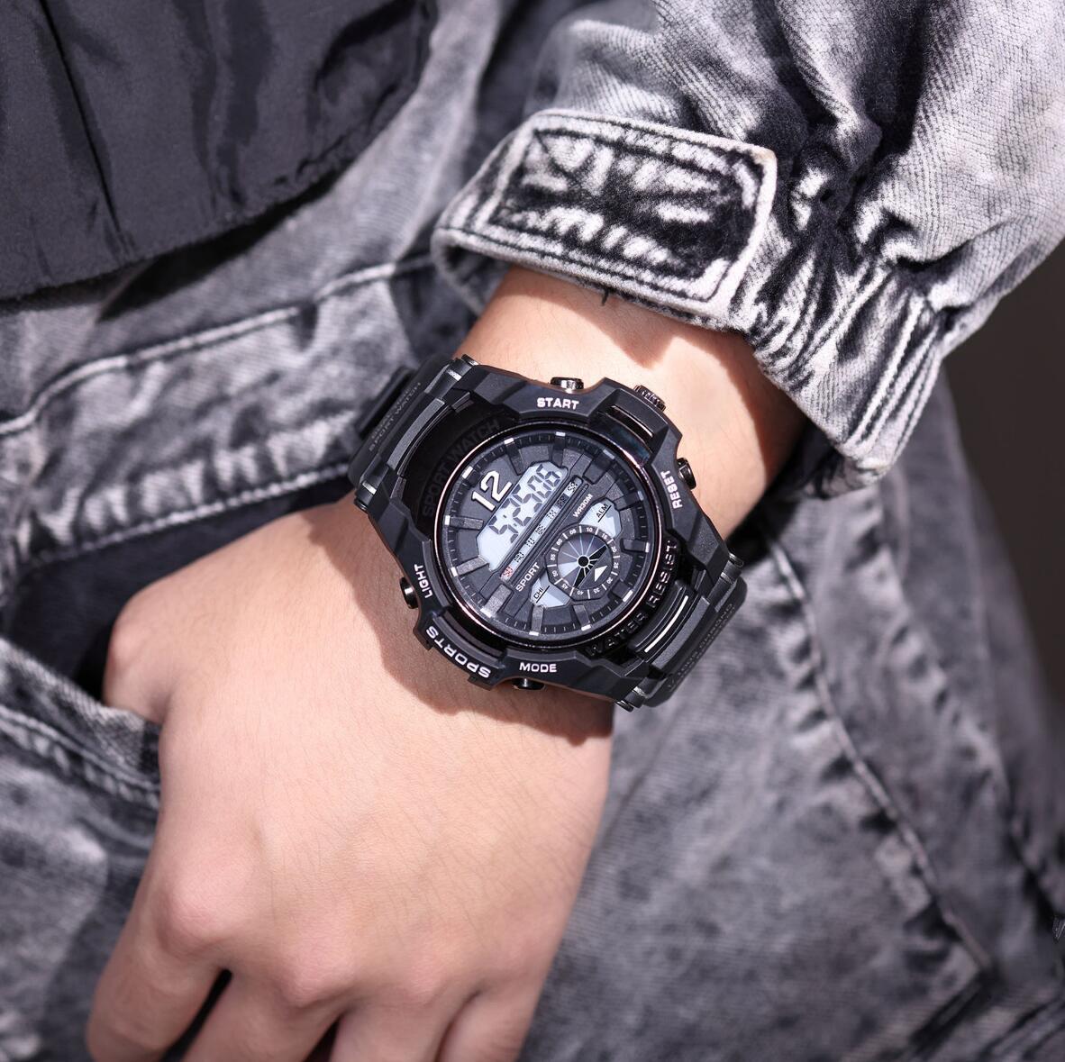 2022 otoño nuevo reloj electrónico adulto reloj despertador luminoso reloj deportivo de moda reloj grande dial reloj dominante