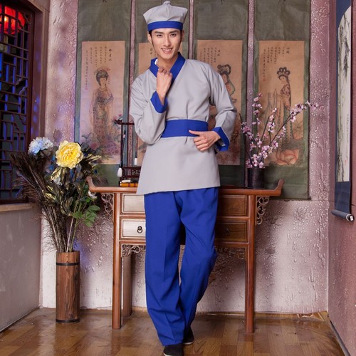 Adult costume Hanfu shop waiter costume ancient dramatist maid teahouse hotel waiting room work performance costume