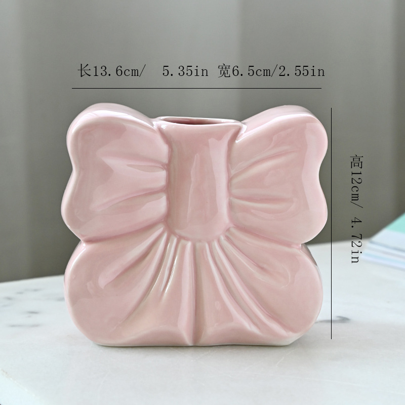 北欧陶瓷花瓶简约摆件家居客厅餐桌干花插花装饰化妆笔筒手工鲜花|undefined