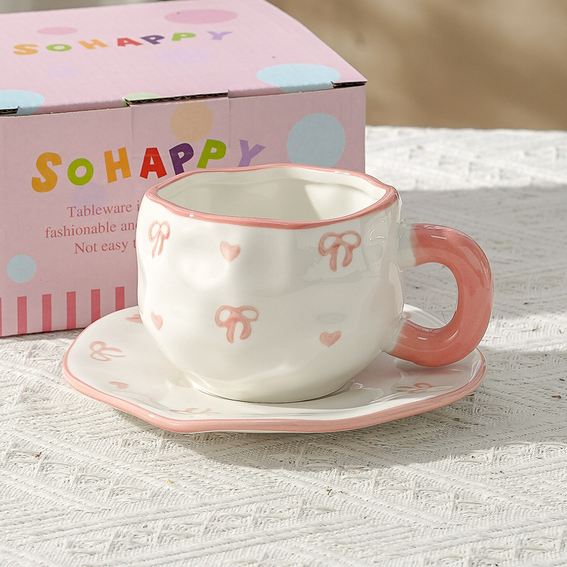 Taza de café de cerámica de alta calidad, taza de café de la tarde, esmalte de color, estilo chino, estilo retro coreano, hogar