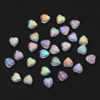 100 transparent AB color pore pearl pendant plastic stars love fantasy color bead DIY necklace jewelry accessories