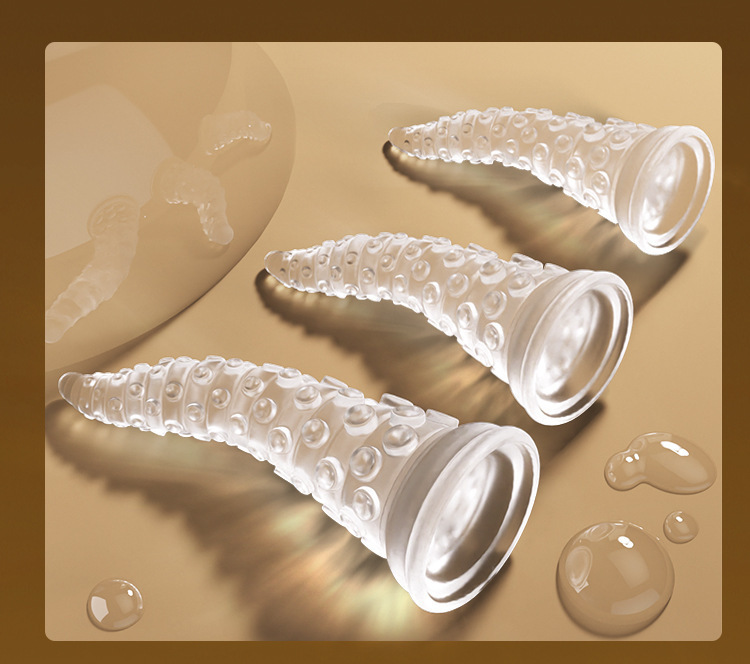 Transparent Silicone Fantasy Dragon Dildo, Large Special-Shaped Anal Plug — detail image 17
