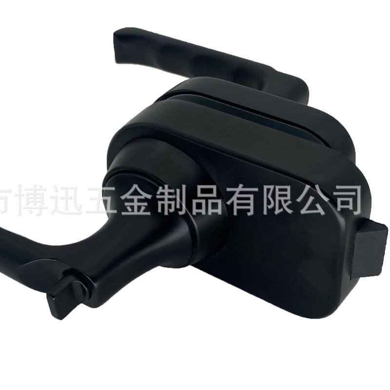 Soundproof room mute room quick-installation glass door aluminum alloy handle lock central lock office conference room lock partition door lock