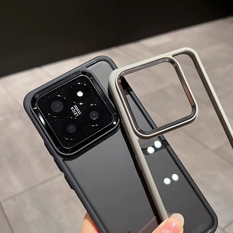 Подходит для Xiaomi 15Ultra, высокий уровень прозрачности, магнитная зарядка, чехол для телефона, Xiaomi 14Pro, металлическая рамка объектива, защитный чехол