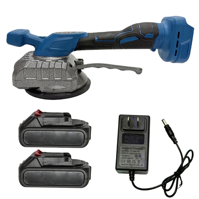 跨境外贸款21v锂电无刷大功率瓷砖平铺机家用全自动电动铺砖机