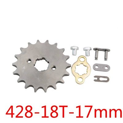 GOOFIT 428-18 dişli motosiklet ATV kiçik ulduz çarxı, deşik diametri 17mm