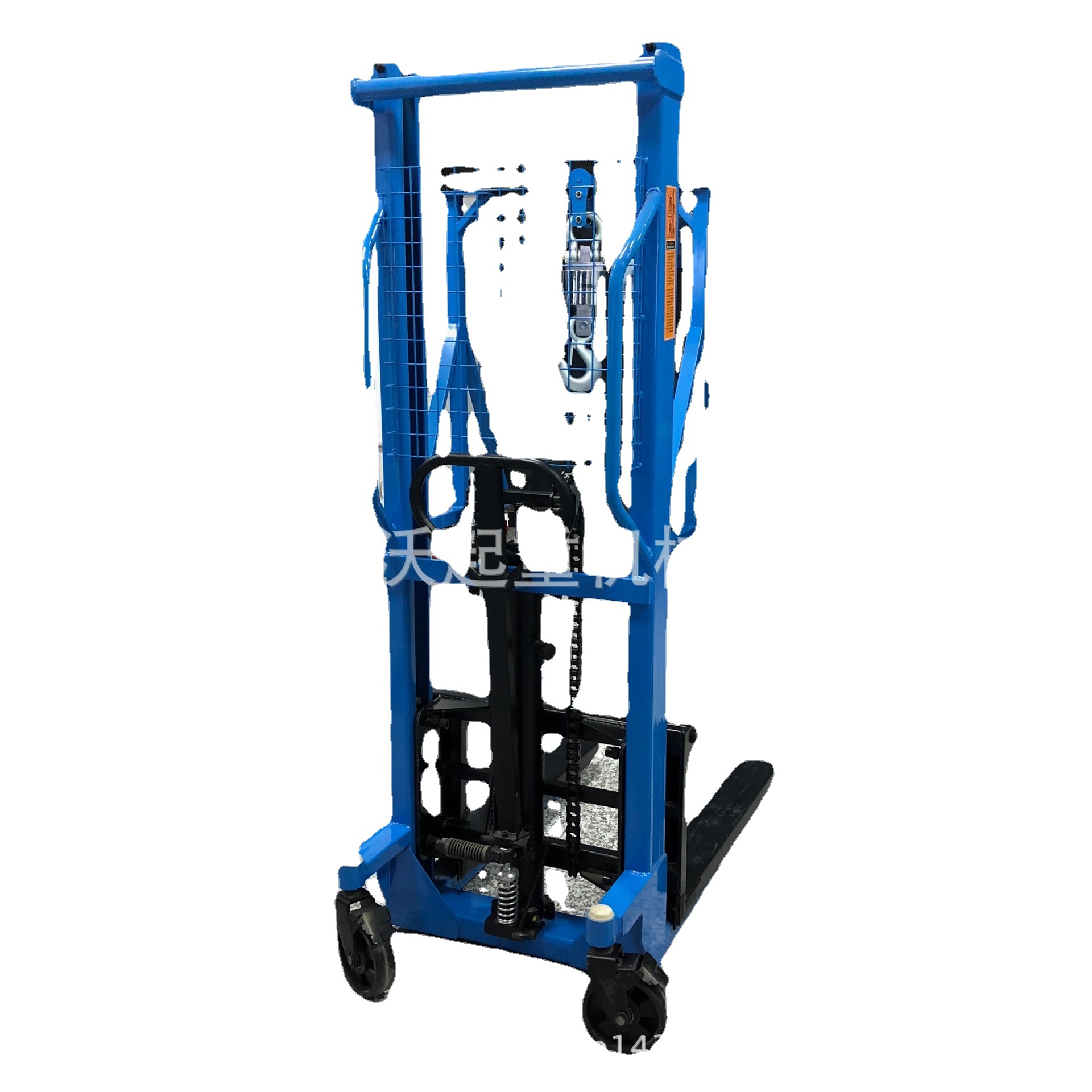 1500KG手动液压堆高车 轻型手动液压堆高车 手动液压无腿堆高车