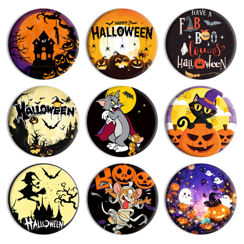 Halloween Ghost Cartoon Cross Border Brooch Badge Halloween Ghost Cartoon Cross Border Brooch Badge